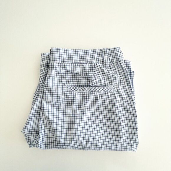 Puma Golf Shorts Flat Front Blue White Checkered Men's Size 34 - Picture 5 of 10